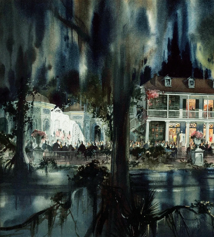 Impresión de póster conceptual Piratas del Caribe Blue Bayou Disneyland 11x17 Foto 2 de 4