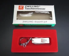 J.A. HENCKELS VTG TASCHENMESSER W/KEYRING Made In Solingen 1960's UNUSED COND.