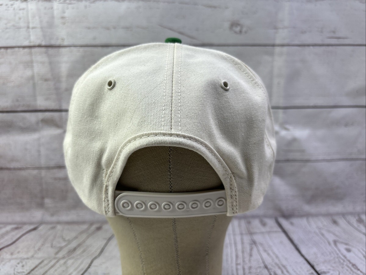 Vintage Telmark Inc Agri-Lease Hat Cap SnapBack White W/ Green Bill And Letters View 5