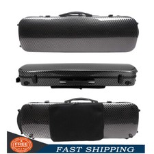 4/4 Violin Case Mixed Carbon Fiber Light Hard Case Music Sheet Bag Back Strap