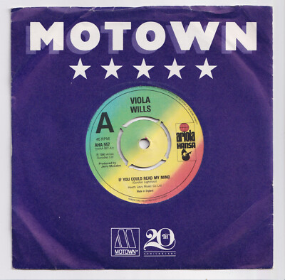 (AG244) Viola Wills, If You Could Read My Mind - 1980 - 7 inch vinyl