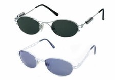 Sunglasses for Men Metal Frame Chrome Sunoptic UV 400 Cat. 3