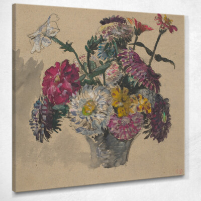 Blumen Eugène Delacroix, edx41 Leinwandbild
