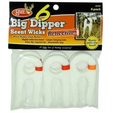 HME Scent Wicks Big Dipper Tapered Tip Reflective Band Resealable Bag 6ct BDSW