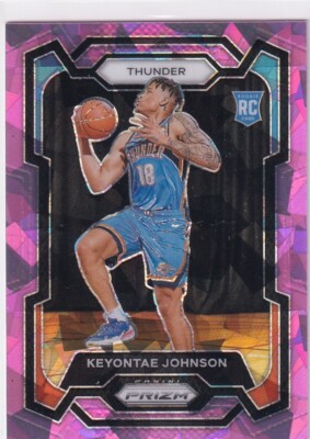 Panini NBA Basketball Prizm 2023-24 No. 176 Keyontae Johnson Rookie Pink Ice