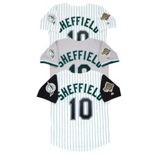 Gary Sheffield 1997 Florida Marlins Home Road Alt World Series Jersey Men S-3XL