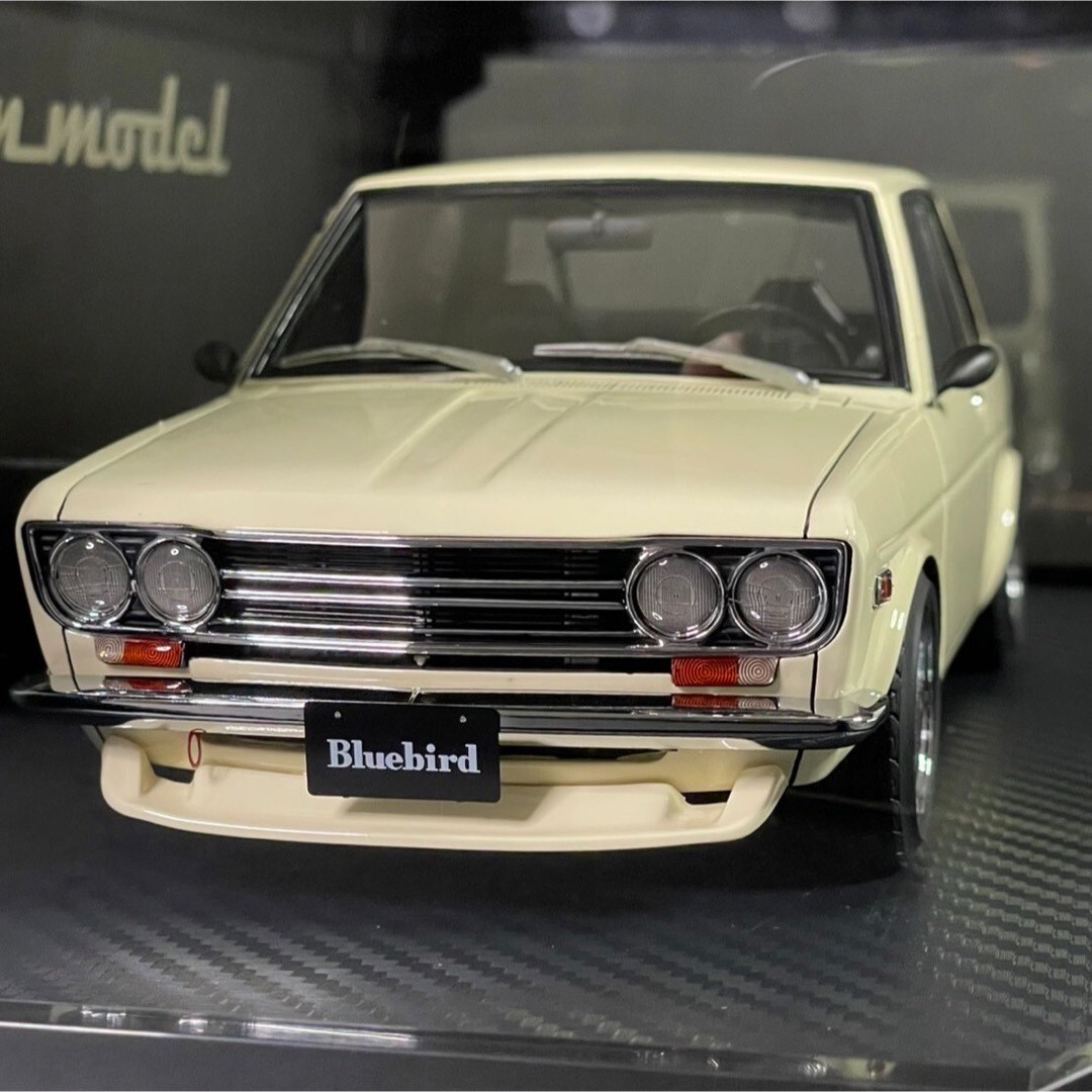 1/18 Datsun Bluebird 510 White Minicar | eBay