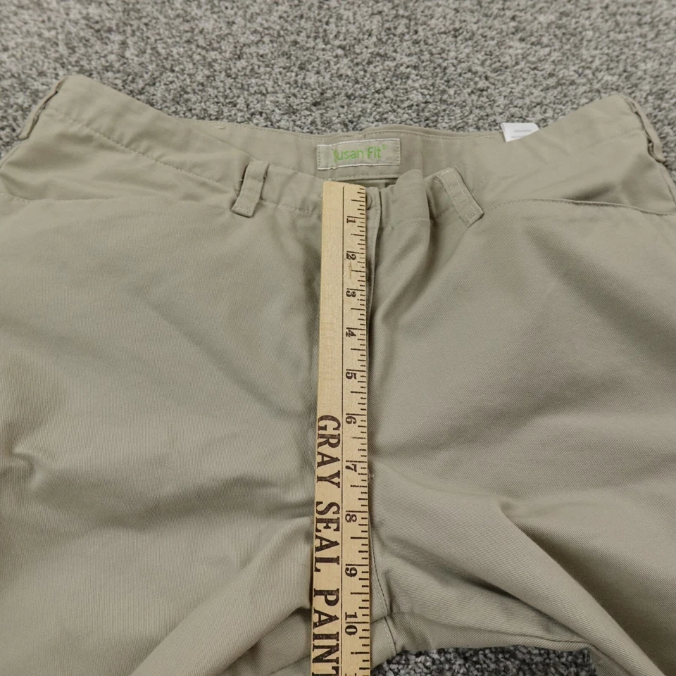 Cintas Pants Womens 12 Beige Khaki Utility Cargo Wide Leg Skate Baggy Workwear - Image 4 of 4