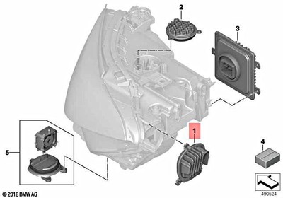Genuine BMW G14 G15 840dX LED module for Turn Signal DRL Right  