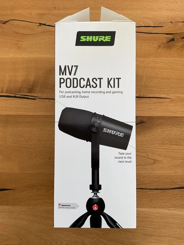 Shure MV7 Podcast Kit; Podcast Set; Mikrophon Mikrofon Mike