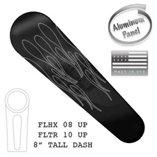 Metal Dash Panel Insert. 08-21 Street Glide & 10-21 Road Glide | PINSTRIPE FLAME