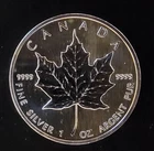 1989 Canada Mint Royal Maple Rare Bullion-999 Silver 1 Ounce Oz Art Coin Round
