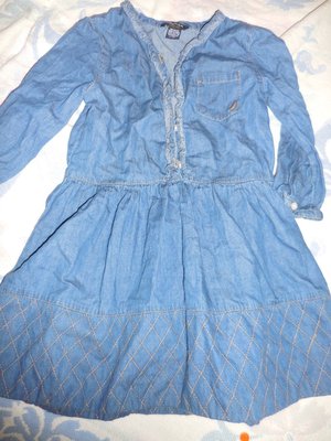 euc Nautica blue chambray drop waist dress girl 6 free ship USA | eBay euc Nautica blue chambray drop waist dress girl 6 free ship USA | eBay