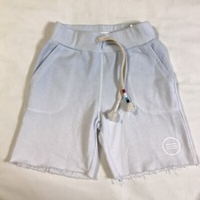 Sol Angeles Sweat Shorts Boys 4T Blue Pockets Drawstring Elastic Waist Cut Off