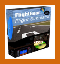 Flight Gear 2023 Professional Flight Simulator for Windows and MAC on DVD