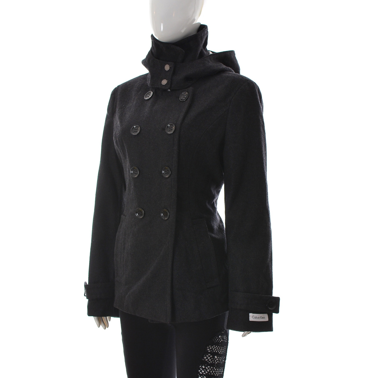 Calvin Klein Women Double Breasted Wool 