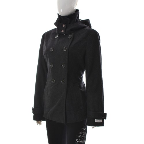 Double Breasted Wool Trench Coat 