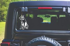 Custom Doberman Dog Breed window decal sticker gift dog handler