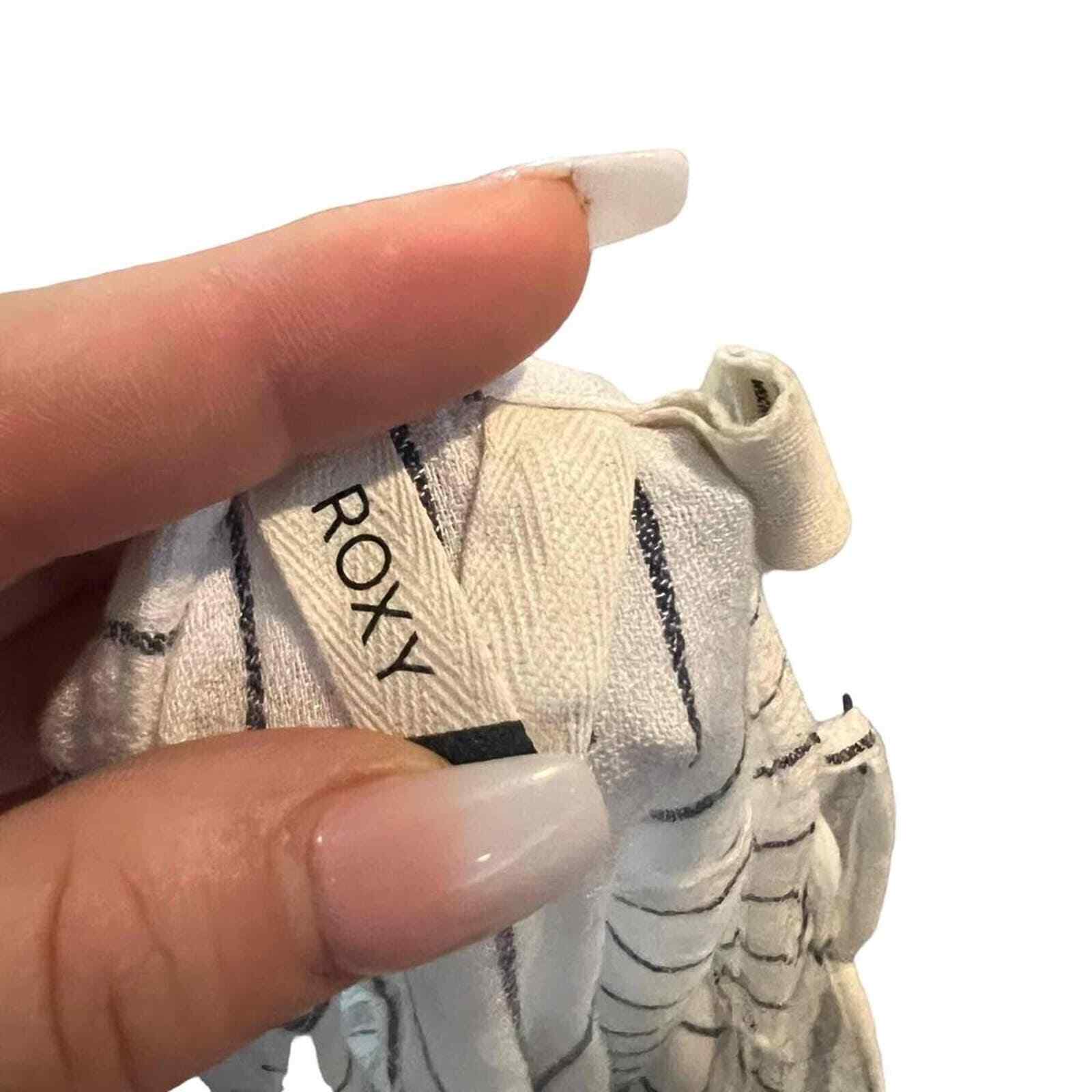 ROXY Striped Pattern Button Front Spaghetti Strap… - image 2