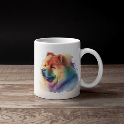 Kaffeetasse Chow Chow Rainbow Style Tasse Kaffee Becher Dog Love Geschenk