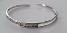 Bracelet Silver Plated and Rhinestones - for Children Or Small Wrist  Ref. 477 