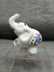 Hand Painted Milk Glass Fenton Patriotic Elephant Holiday Parade  — photo 1