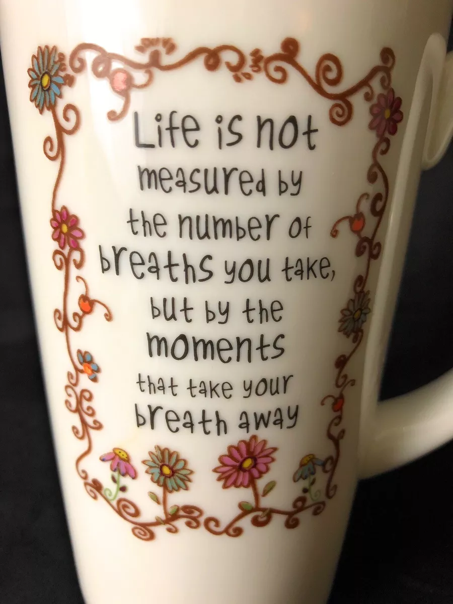 NEW Natural Life 12oz.Travel Coffee Mug With Words There's A