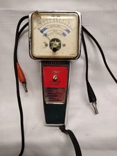 Vintage Chrome Kal-Equip Model R-48 Ohmmeter USA TESTED