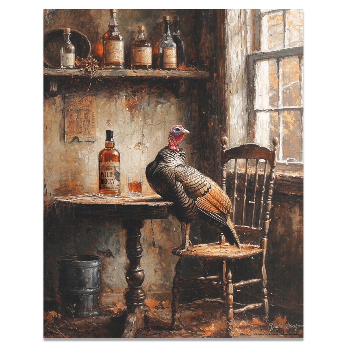 WILD TURKEY ワイルドターキー　非売品　アートフレーム　特製フォト ワイルドターキー スタンダード（1000ml）