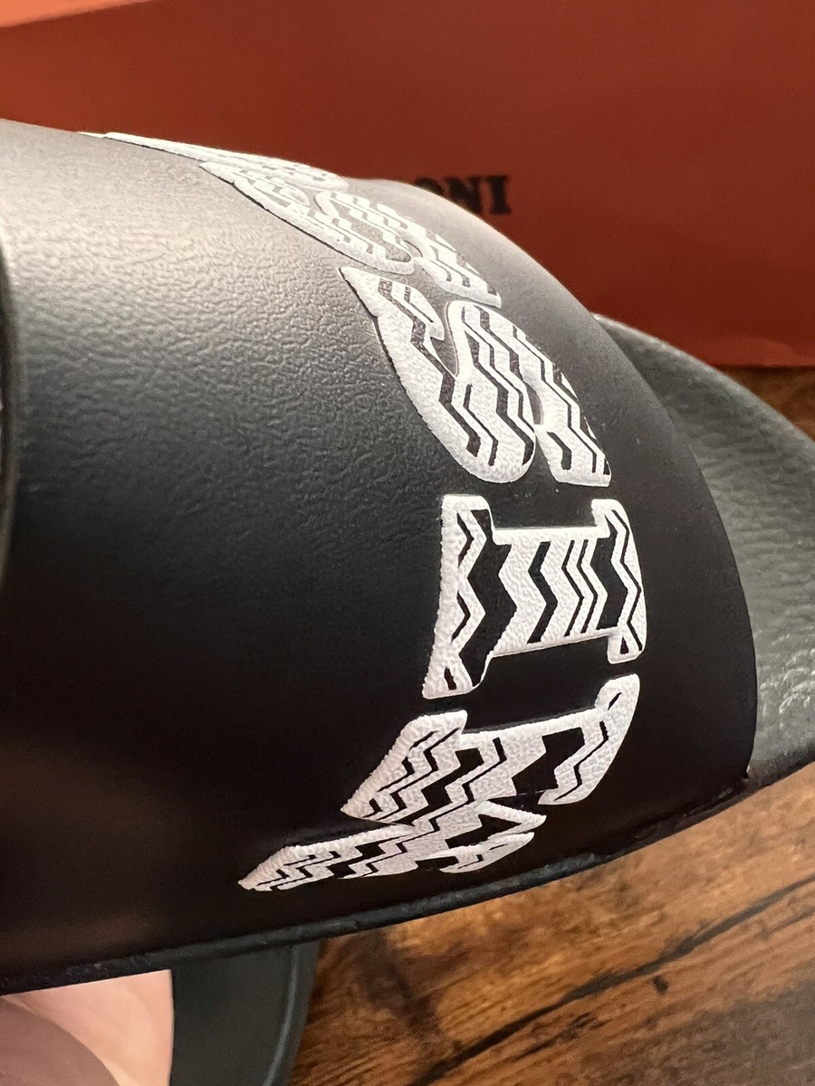 Missoni Rubber Logo Slides Men's Black Size 11 $240 | eBay
