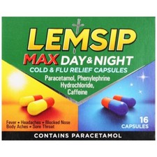Lemsip Max Day & Night Cold & Flu Relief (16 Capsules)