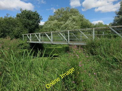 Foto 6x4 geschlossene Brücke über Cook's Stream Huntingdon für unsicher gehalten. c2014