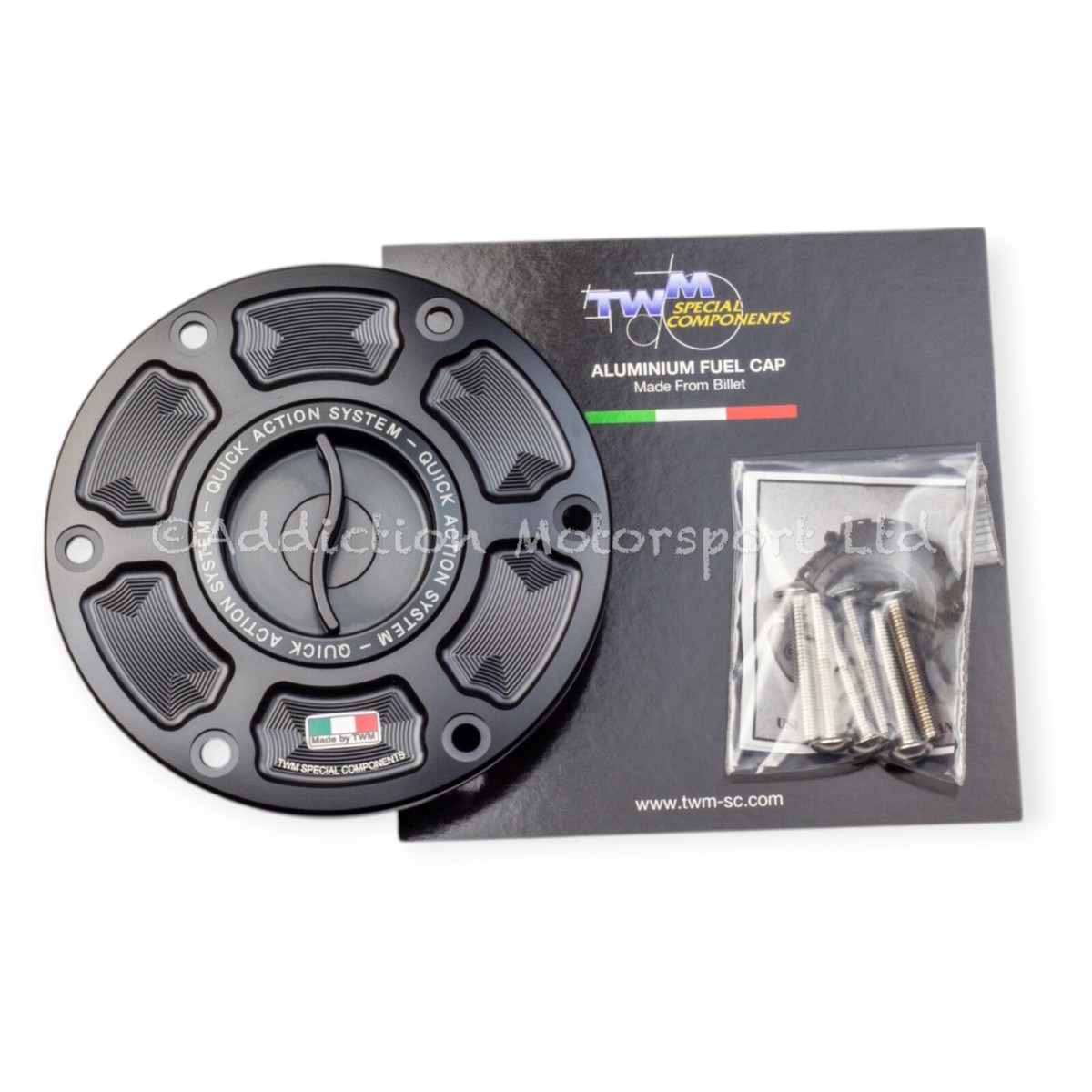 TWM Keyless Quick Release Action Black Fuel Cap for Kawasaki Z1000
