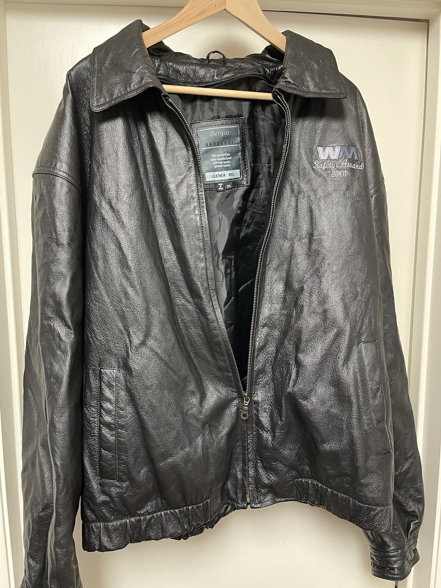 Sergio Vadducci Genuine Leather WM Safety Award Jacket 3XL | eBay