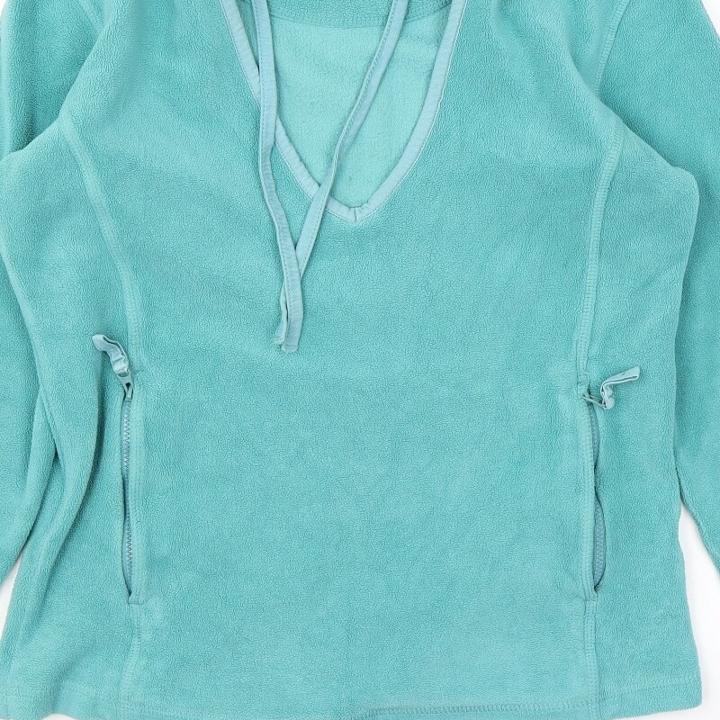 Hoodie Femme Marks And Spencer Bleu Taille 12 – Zip, Polyester, état Excellent