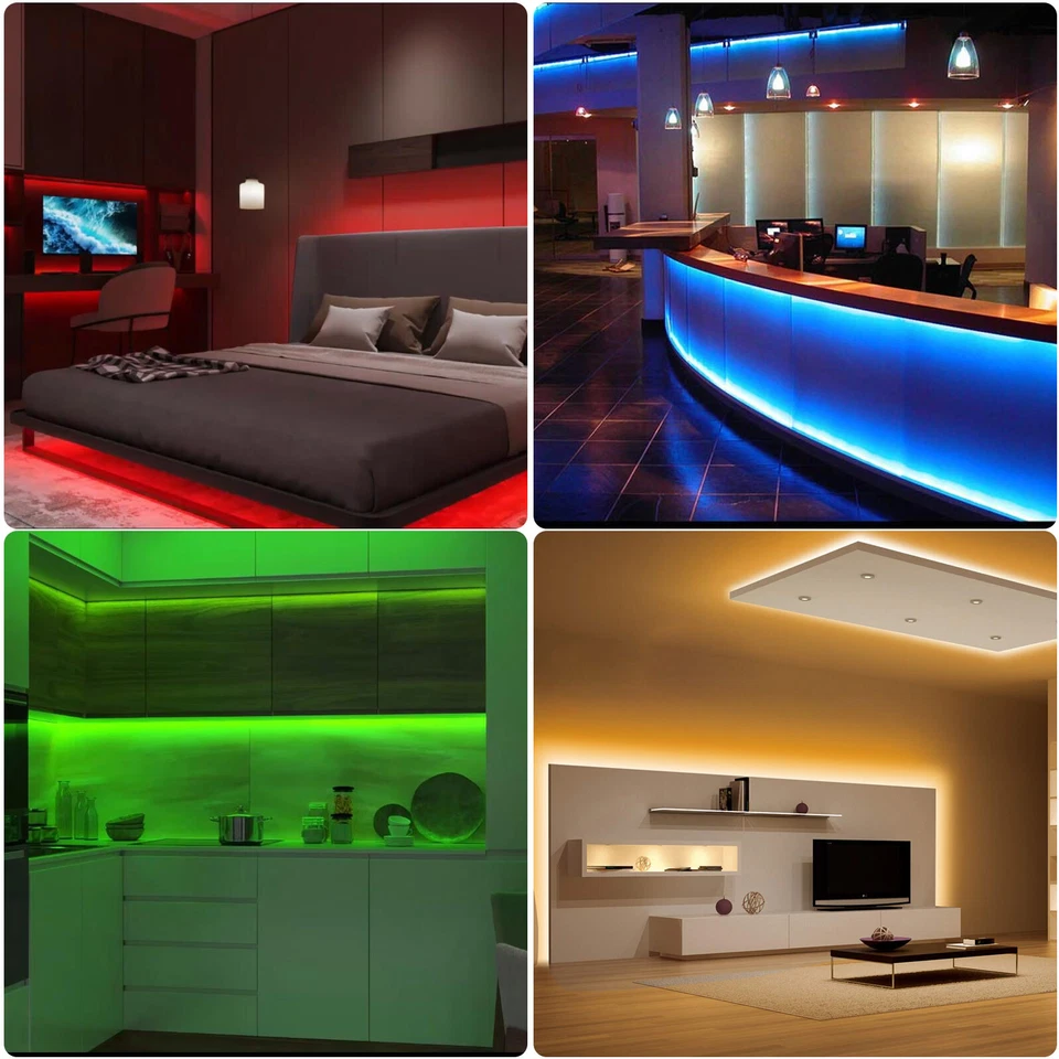 WiFi Smart RGB LED Strip Light Music Wireless Controller For Google Alexa Home - Image 4 of 4