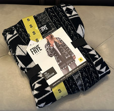 Frye Women's Jacquard Patterned Cardigan - Black - Small