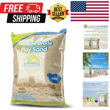 Sand for Sandbox, Table, Therapy, and Outdoor Use, 20 lb. Bag, Natural, Non-T...