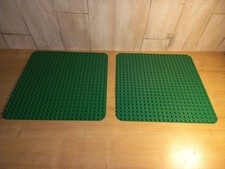 Lot de 2 plaques de base verte Lego Duplo 38 x 38 cm en bon état