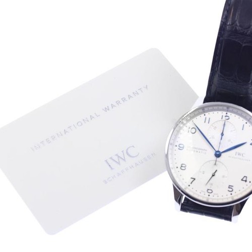IWC PORTUGIESER IW371446 41mm SS Silver #C3433