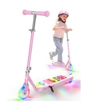 Gyroor KS2 Kids Electric Scooter with LED Lights – Safe 5 MPH Speed, Foot 