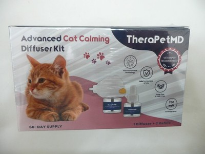 TheraPetMD Advanced Cat Calming Diffuser Kit 60 Day Supply 1 Diffuser 2 Refills