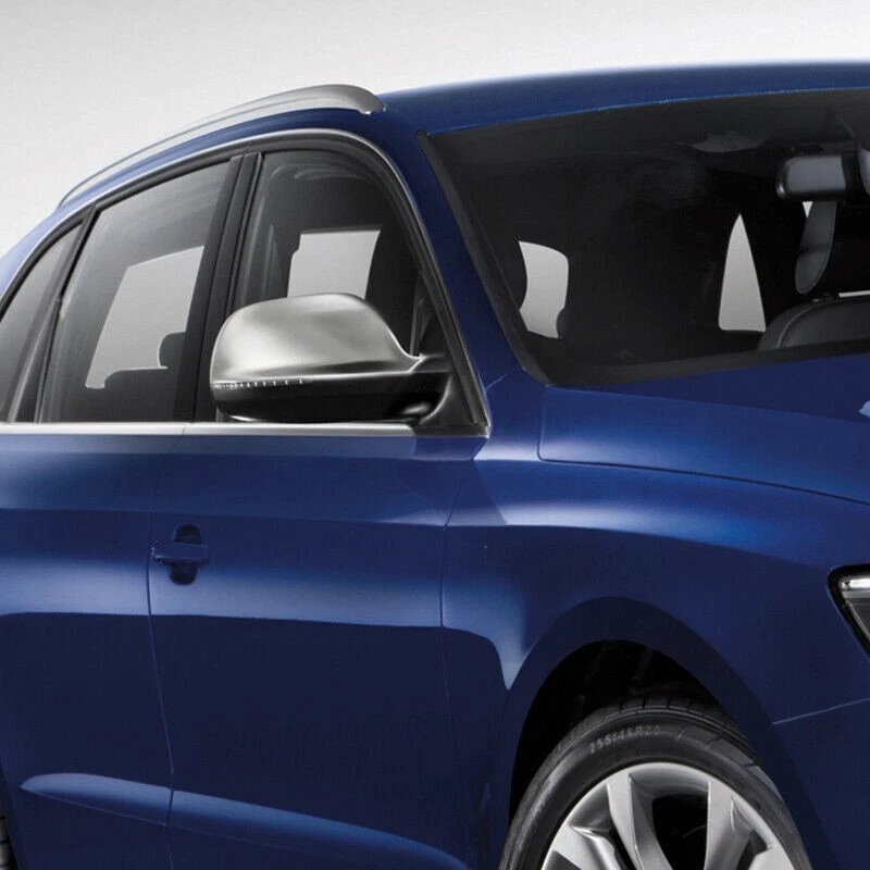 Glossy Black Mirror Cover Cap w/o Side Assist Replace For Audi Q5 SQ5 Q7 09-2015 - Imagem 3 de 4