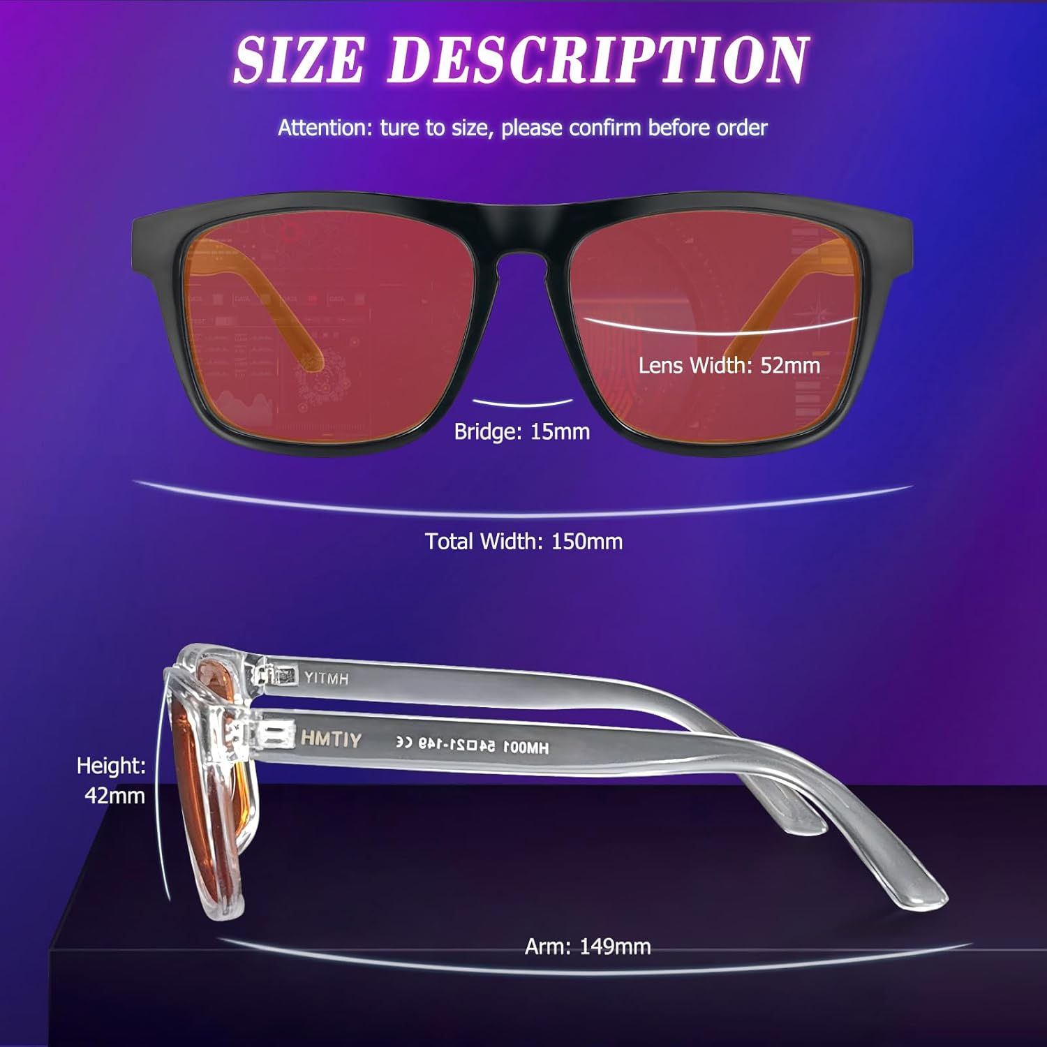 2 Pack Blue Light Blocking Glasses for Men & Women - Gaming & Computer Use with 99% UV Protection