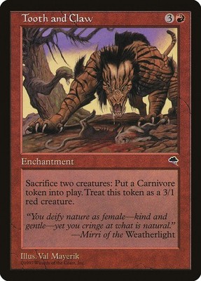 Tooth and Claw (210) Tempest TMP MTG Magic