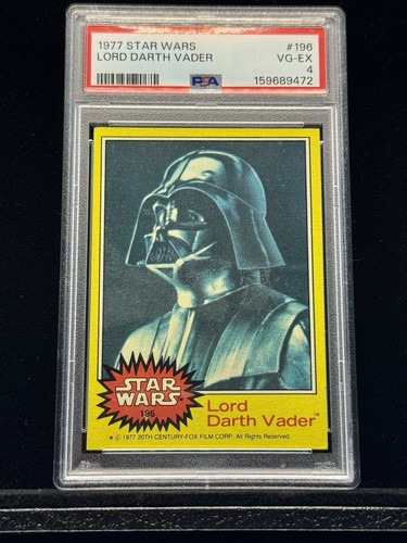 1977 Topps Star Wars #196 Lord Darth Vader — PSA 4