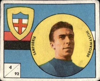figurine footballers vav 1958 #92 bergamaschi sampdoria football