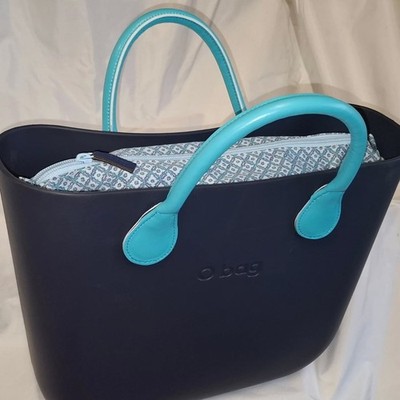Borsa A Tracolla E Polso Bambù Con Perline Blu Oceano E Granchio | Borseggina Decorata A Mano Dall'India