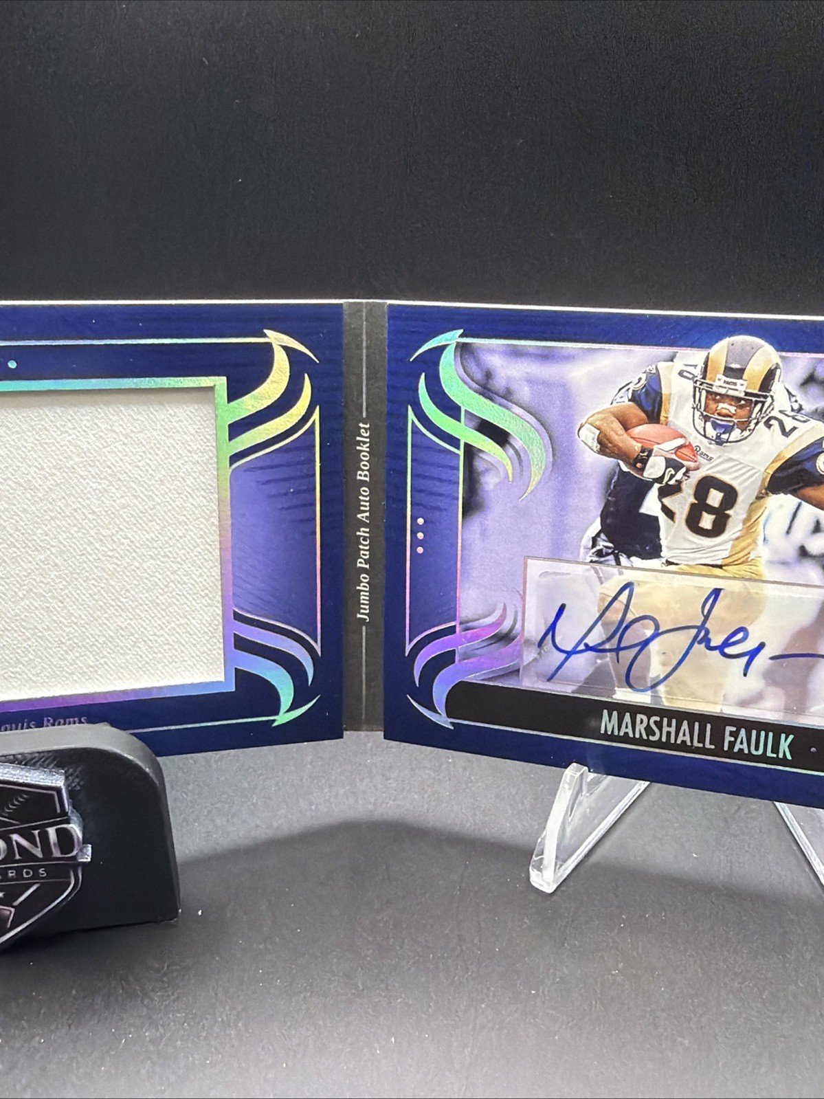 2026 Silhouettes MARSHALL FAULK π JUMBO PATCH AUTO BOOKLET π₯ 18/25 π view 4