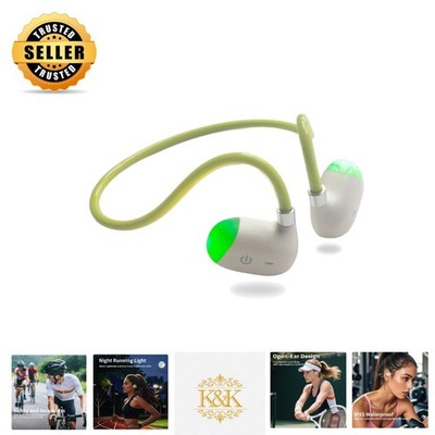 X3 Sport Earphones with 10-Hour Battery and Night Running LED Safety Light